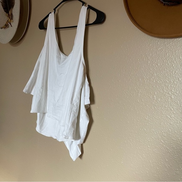 NWOT - FREE PEOPLE - White Bow Cami Tank Top - Stretchy SOFT - Size S - New! - Picture 7 of 12
